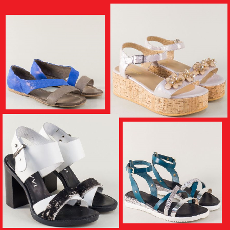 Актуални дамски сандали 2017